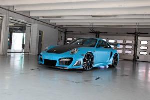 Porsche 911 Turbo GT Street R in Blue by TechArt 2016 года